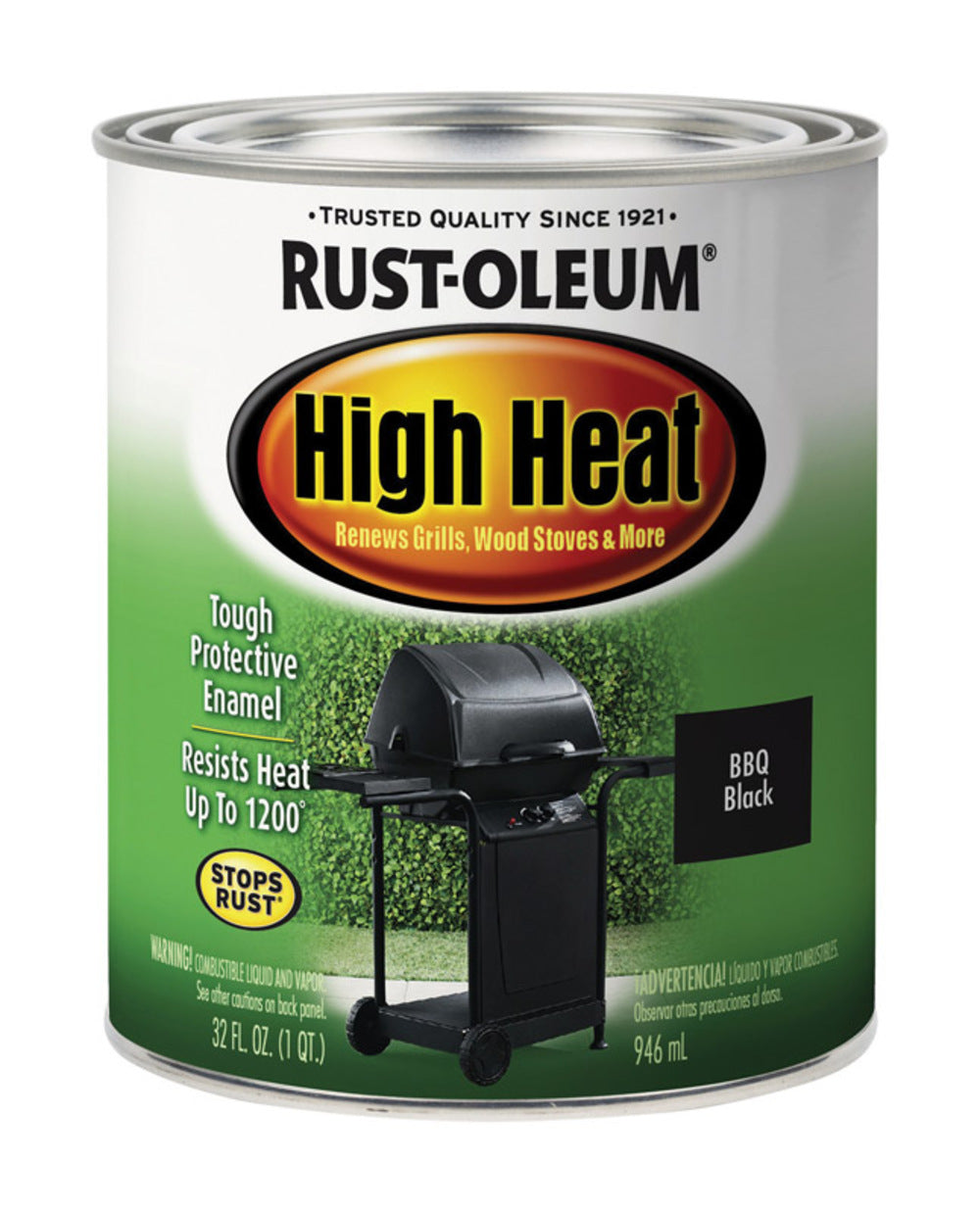 HI-HEAT PAINT BLK QT