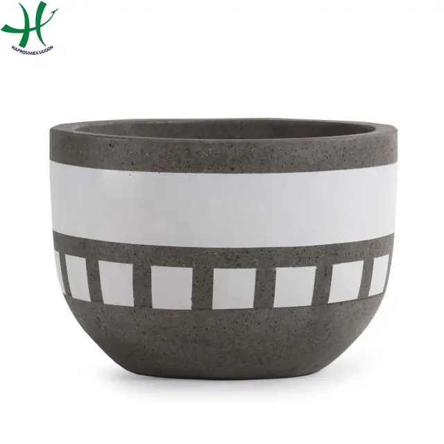 Ceramic flower pots and planters from Vietnam  set of 4  indoor and outdoor flower pots garden products