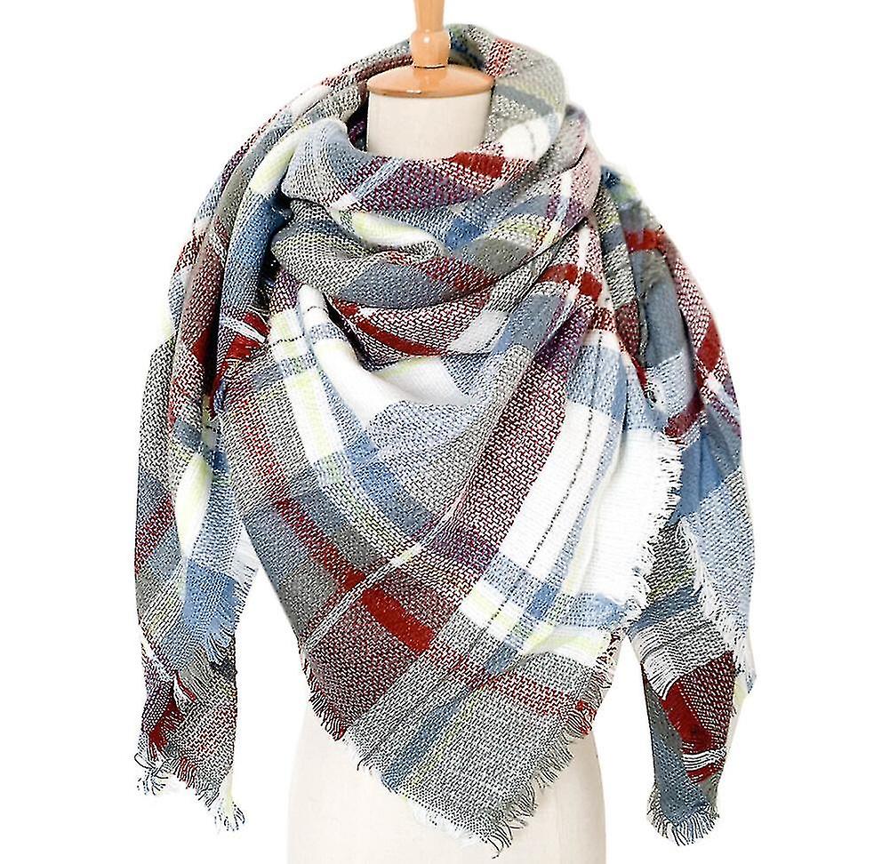 Women's Warm Check Scarf Wraps