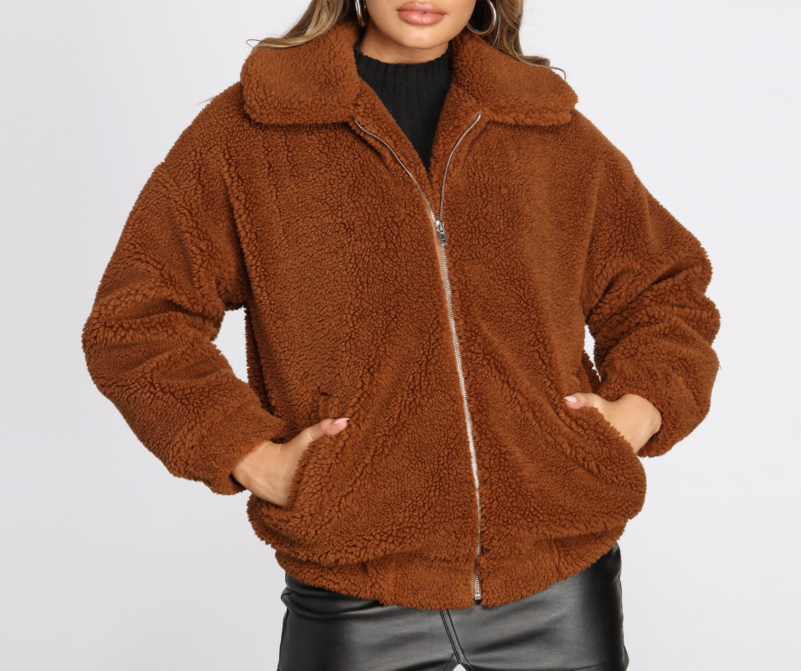 On It Over-sized Teddy Jacket