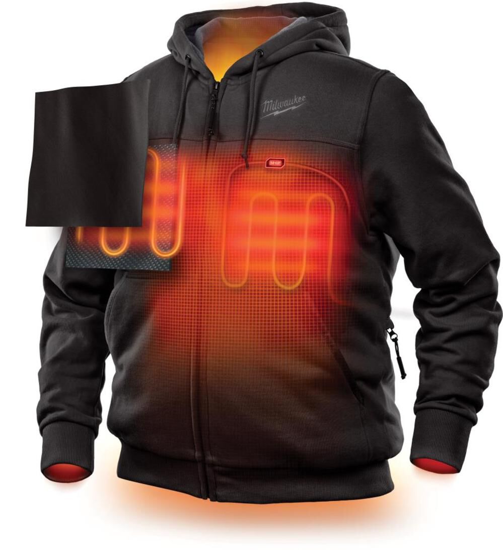 MW M12 Heated Hoodie Kit 3X Black 302B-213X from MW