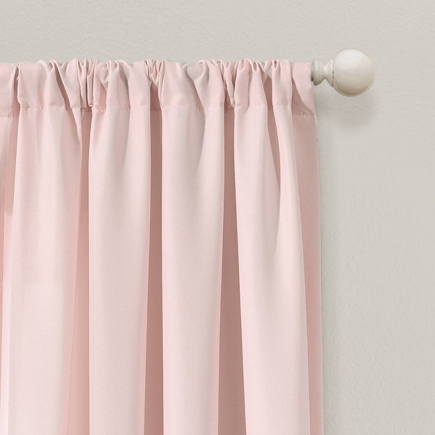 Set Of 2 84 quot x40 quot Tulle Skirt Colorblock Light Filtering Window Curtain Panels Lush D cor