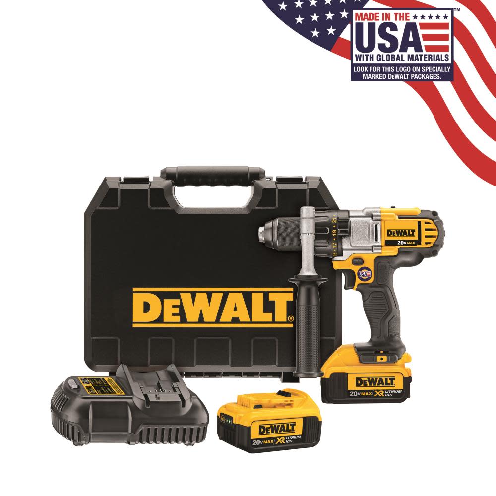 DEWALT 20 V MAX Lithium Ion Premium 3-Speed Drill/Driver Kit (4.0 Ah) DCD980M2 from DEWALT