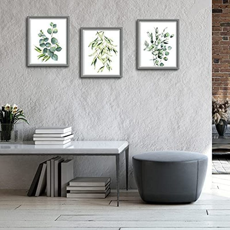 Zonon 9 Pieces Botanical Plant Wall Art Prints Eucalyptus Wall Decor B