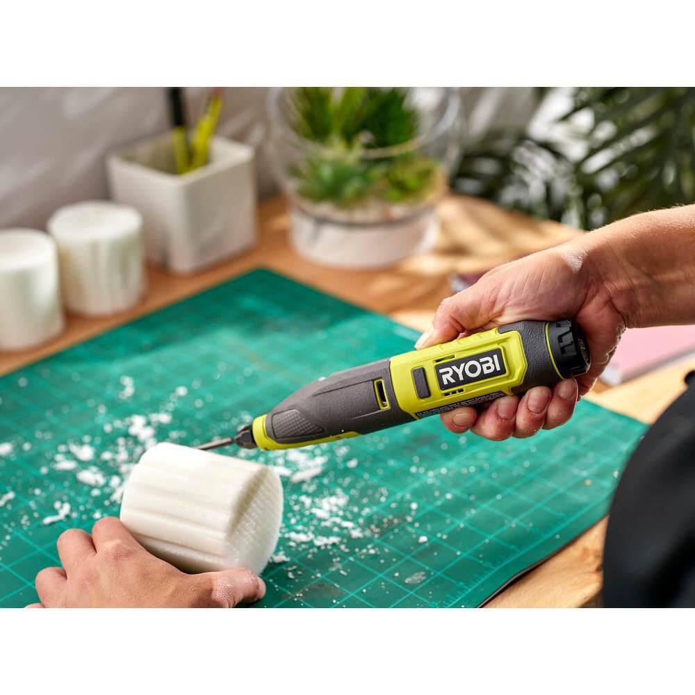 RYOBI USB Lithium Power Carver Kit with FREE USB Lithium 2.0 Ah Lithium Rechargeable Battery FVH51K-FVB02