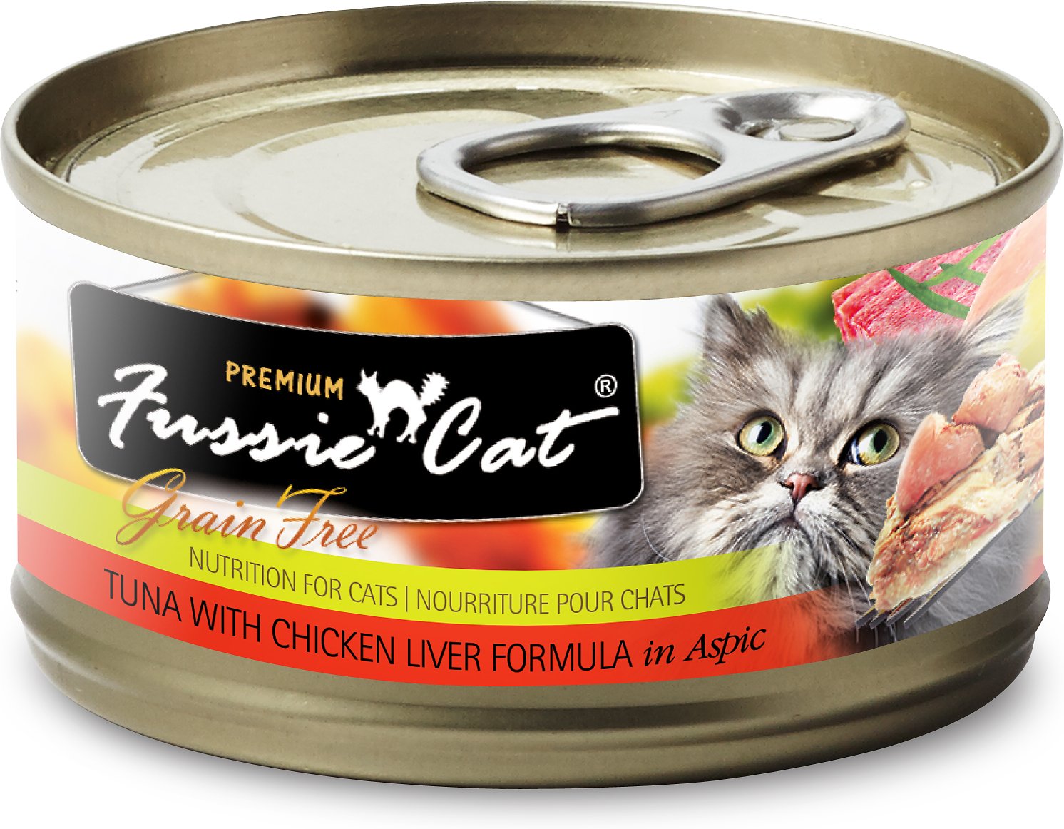 Fussie Cat Premium Tuna With Chicken Liver Formula In Aspic Grain Free