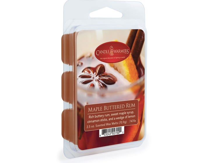 Candle Warmers Maple Buttered Rum Wax Melt， 2.5oz - 7165S