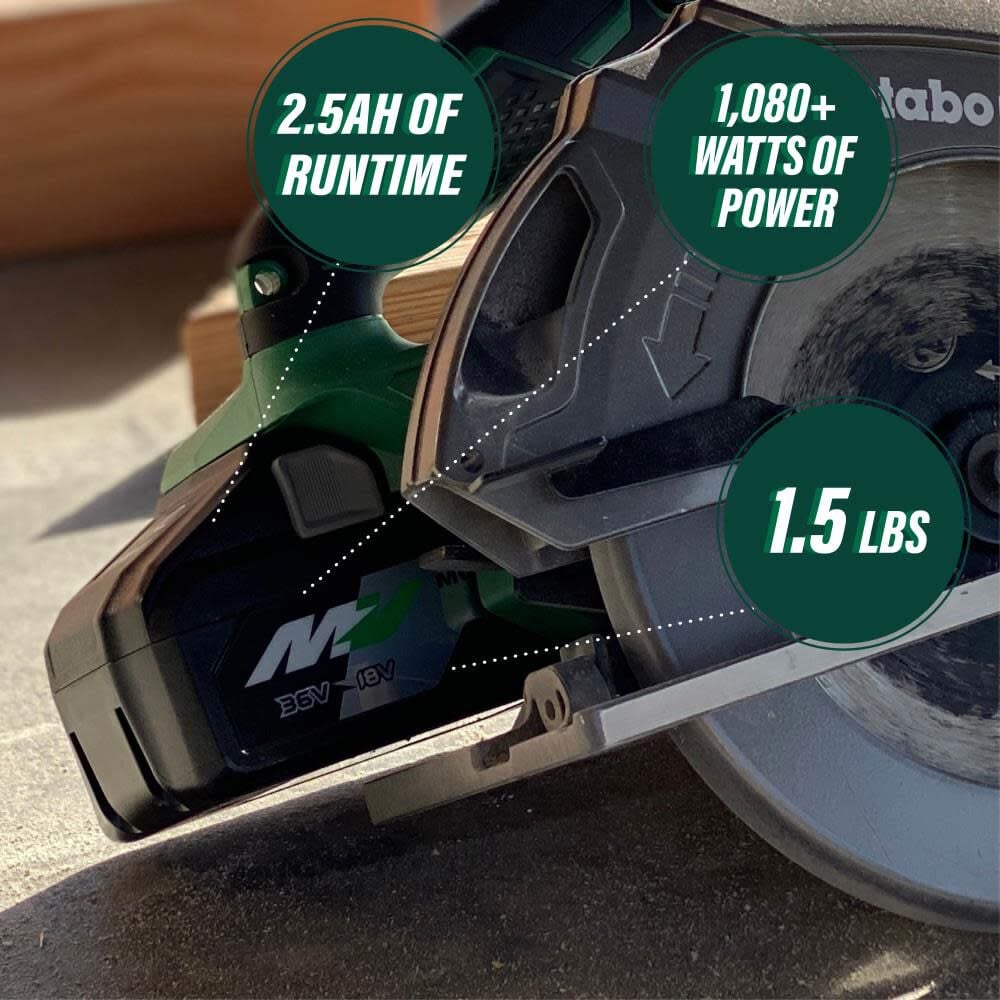 Metabo HPT 36V and 18V MultiVolt Battery (36V 2.5Ah and 18V 5.0Ah) 371751M from Metabo HPT