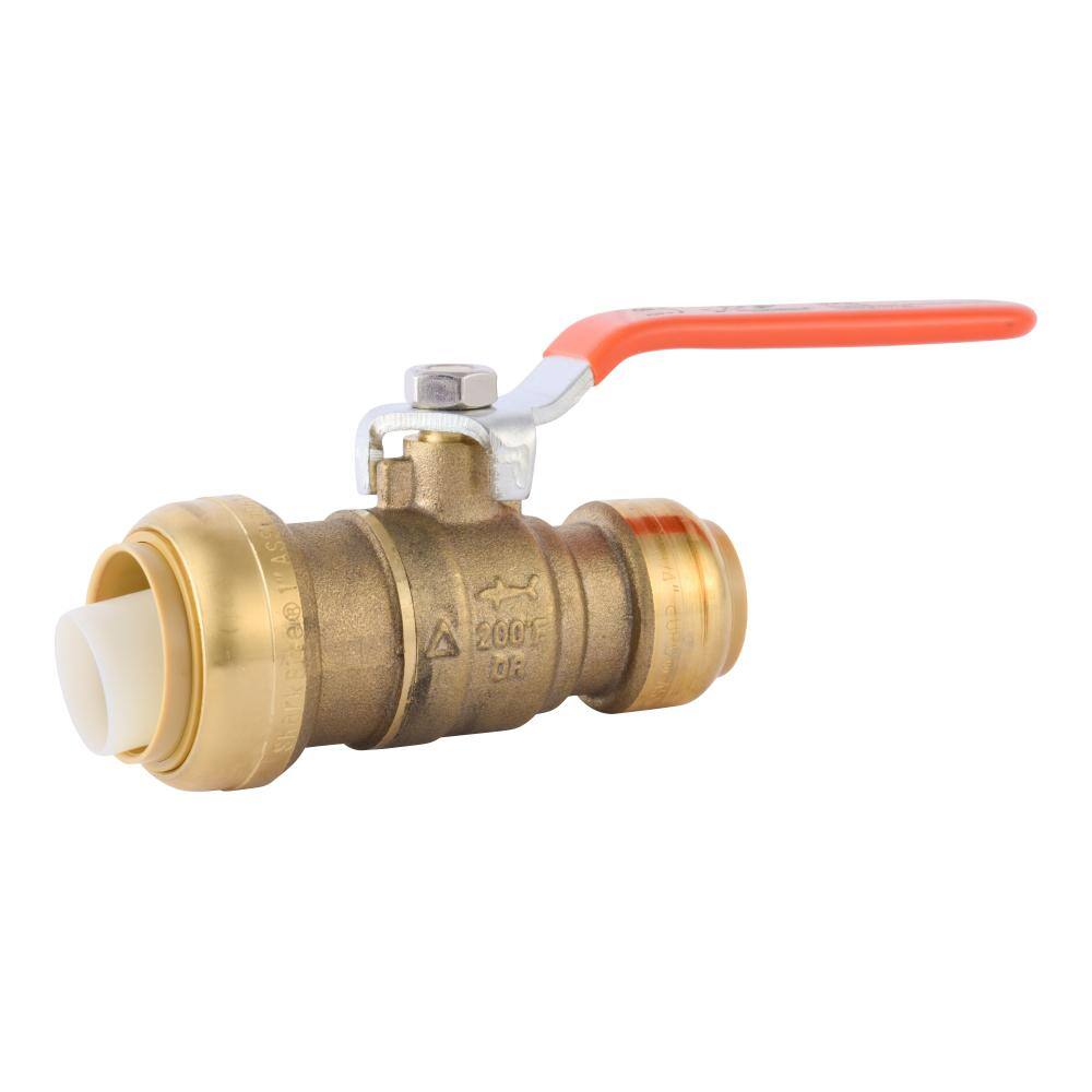 SharkBite 1 in. x 34 in. Push-to-Connect Reducing Brass Ball Valve 22993LF