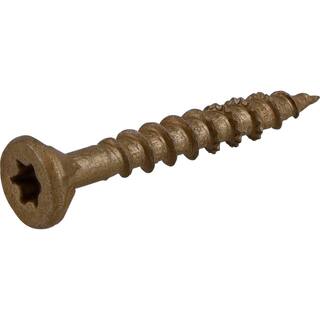 Everbilt #8 x 1-14 in. Star Drive Flat Head Exterior Wood Screws (242-Pack) 117333