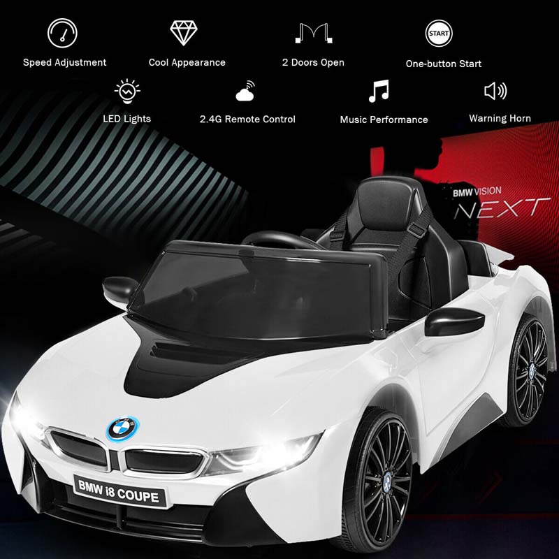 12V Licensed BMW I8 Coupe Kids Ride On Car Battery Powered Electric Vehicle with 2.4G Remote Control