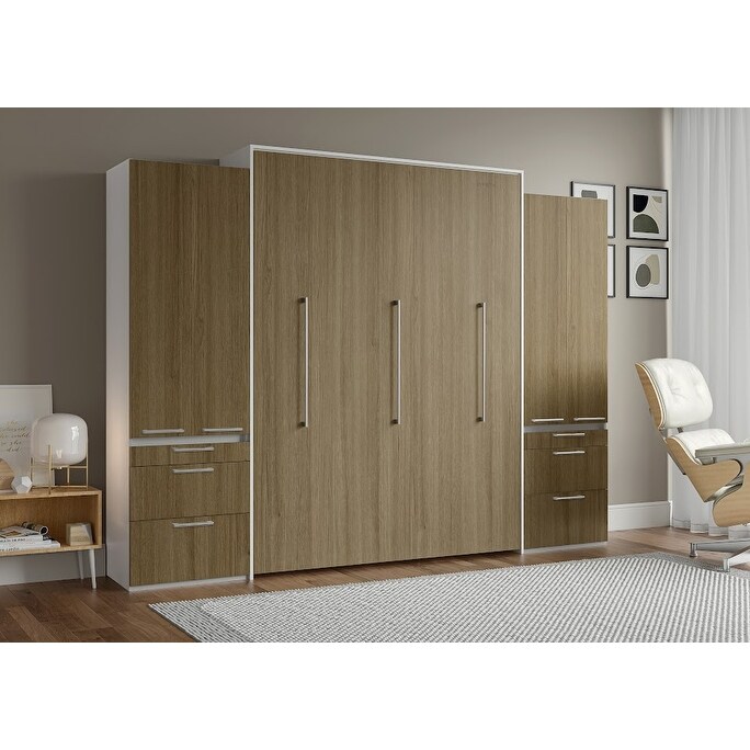 Designer Murphy Bed with Double Storage Units