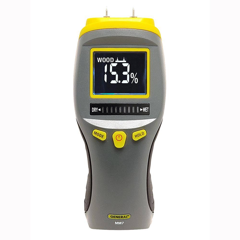 General Tools Pin Type Digital Moisture Meter for Water Damage and Mold Prevention MM7