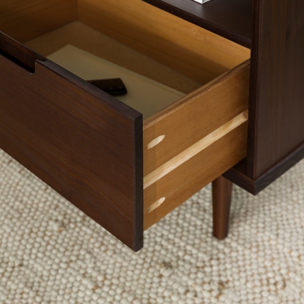 Middlebrook Mid-Century Solid Wood 1-Drawer Side Table