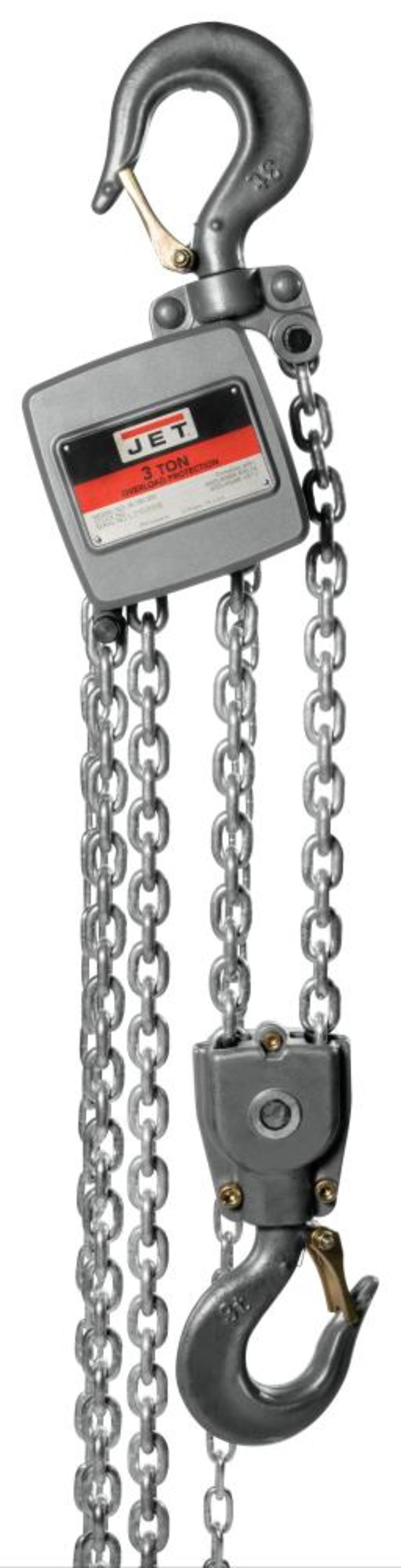 JET Al100-300-10 3 Ton Hand Chain Hoist with 10' of Lift 133310 from JET