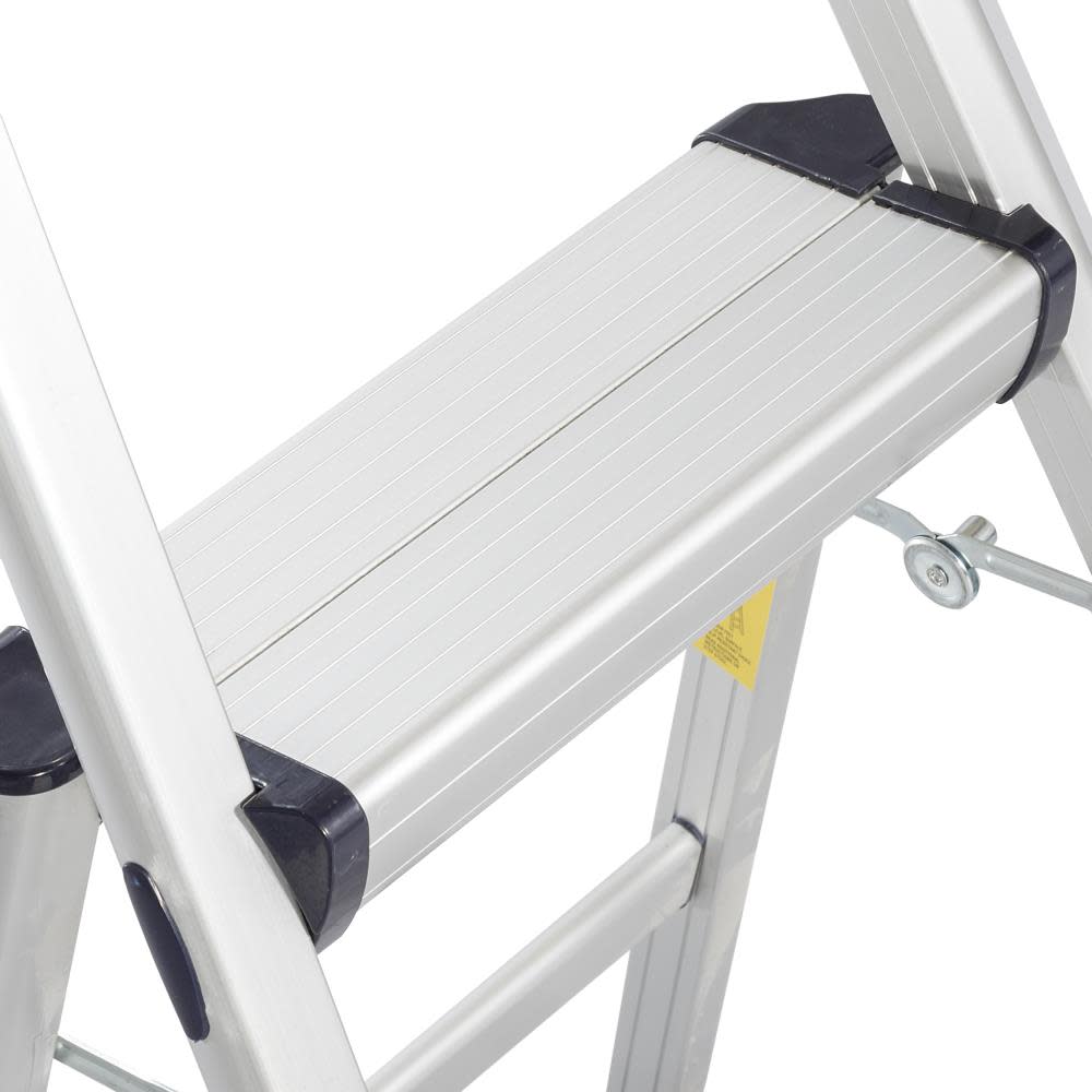 2-Step 225-lb Load Capacity Silver Aluminum Step Stool