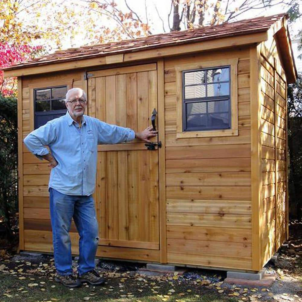 Outdoor Living Today Cabana 6 ft. x 9 ft. Western Red Cedar Garden Shed CB96