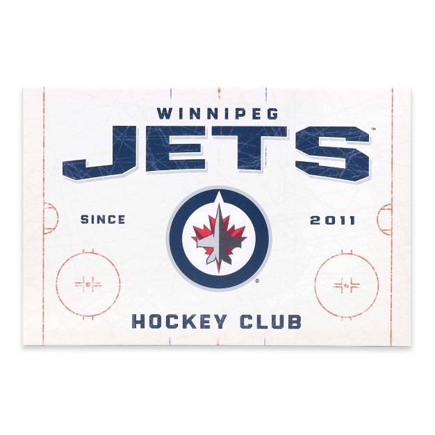 Nhl Winnipeg Jets Rink Canvas