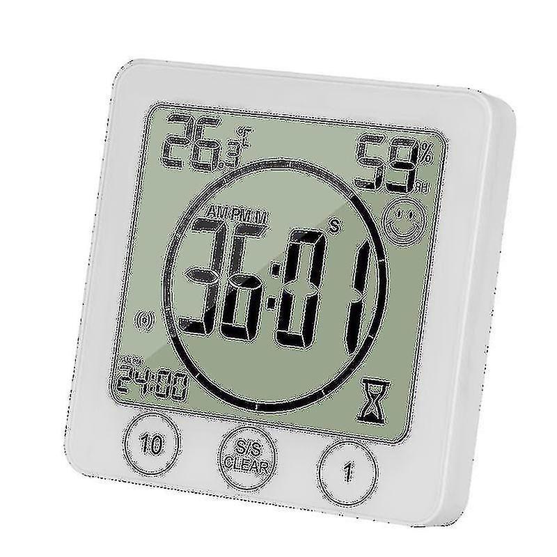 Lcd Bathroom Wall Clock Waterproof Shower Timer