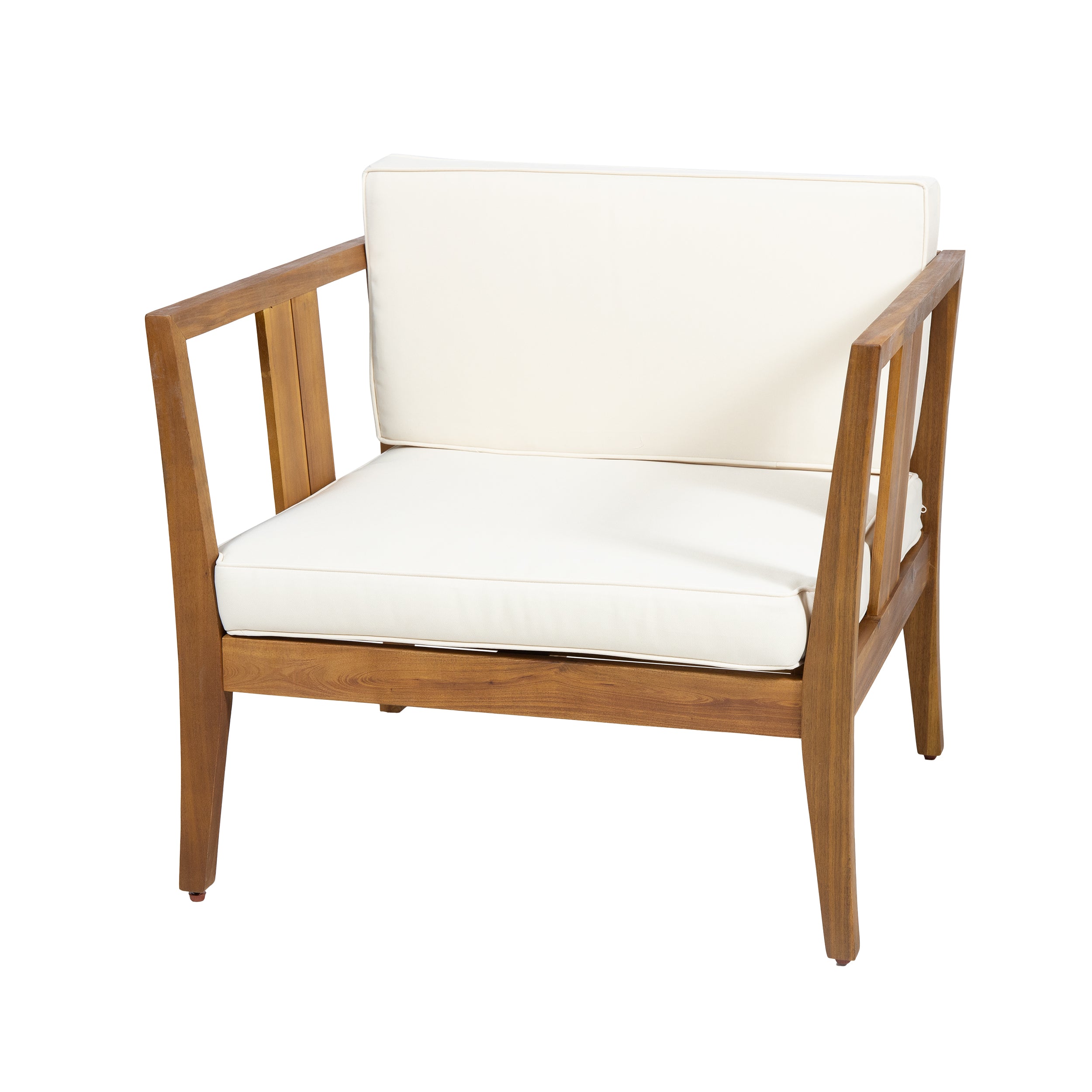 Saman Outdoor 4 Seater Acacia Wood Chat Set