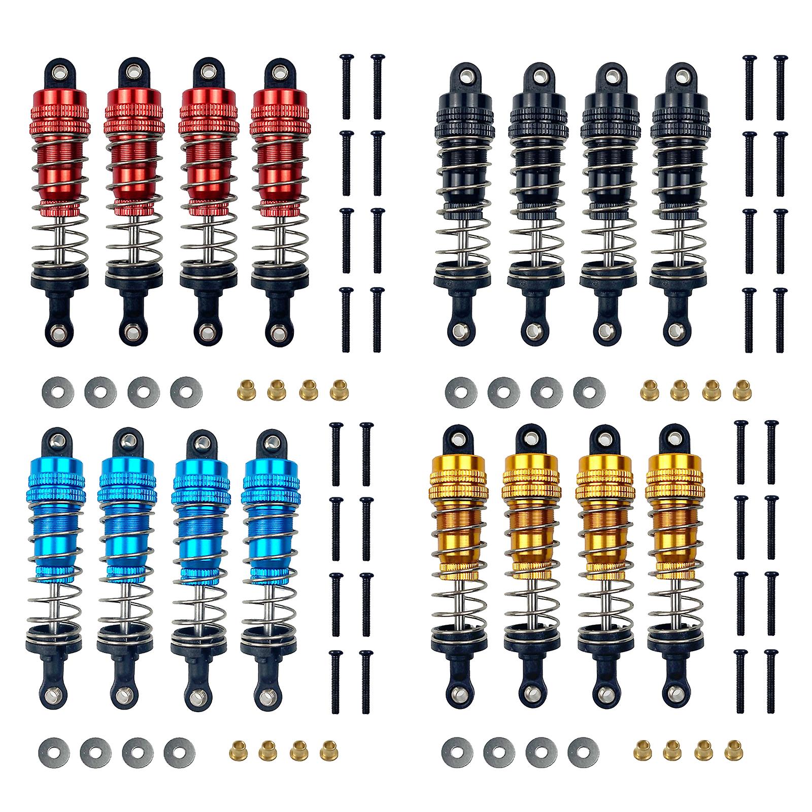 4pcs Aluminum Alloy 1/12 Scale Rc Car Front Rear Shock Absorber For Mn G500 And  Model Toys Upgrad Part Replacement