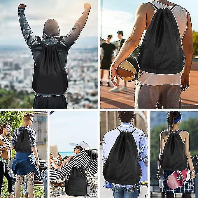 Lar String Sports Bag， Backpack For Men Women String Bag For Travel Cam Gym Swimming Beach Pool