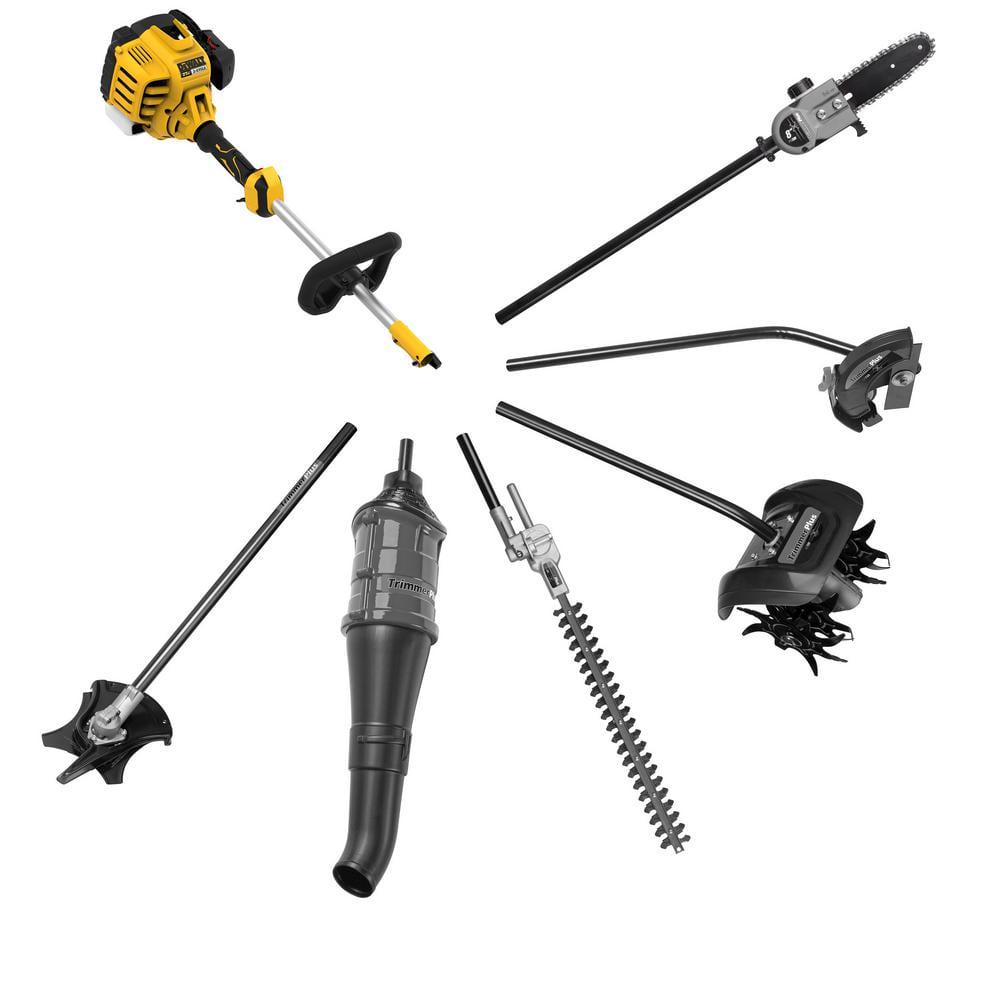 DEWALT 27 cc 2Stroke Gas Curved Shaft String Trimmer with Attachment Capability