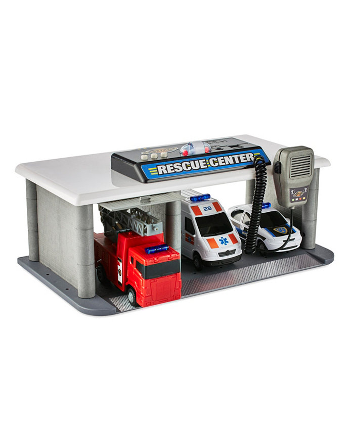 Fast Lane Rescue Center with Lights Sounds Set  Created for You by Toys R Us