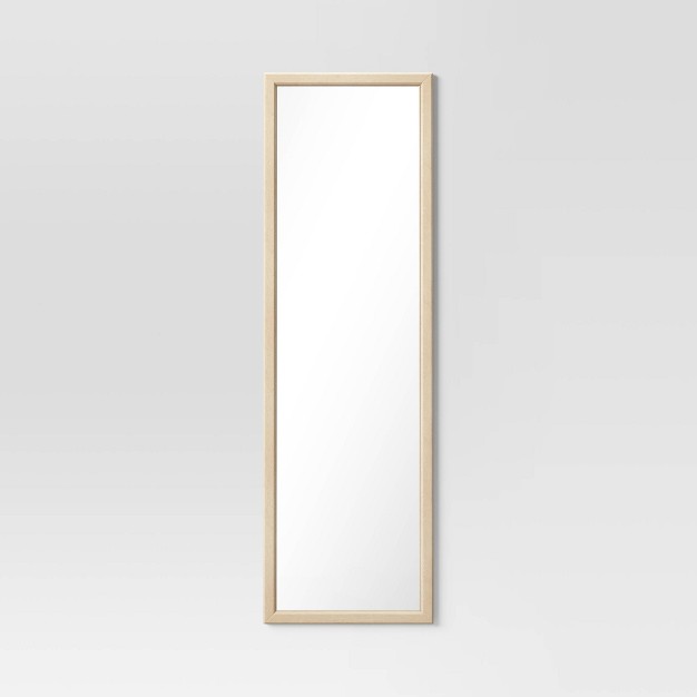 X 65 quot Framed Mirror Natural