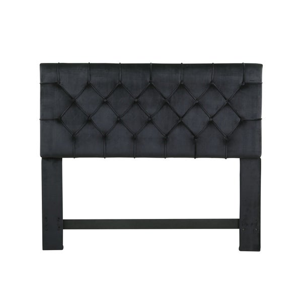 Chic Home Emer Velvet Upholstered Diamond-tufted Headboard - - 21529728