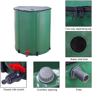 Winado 50 Gal. Green Rainwater Barrel 322870697334