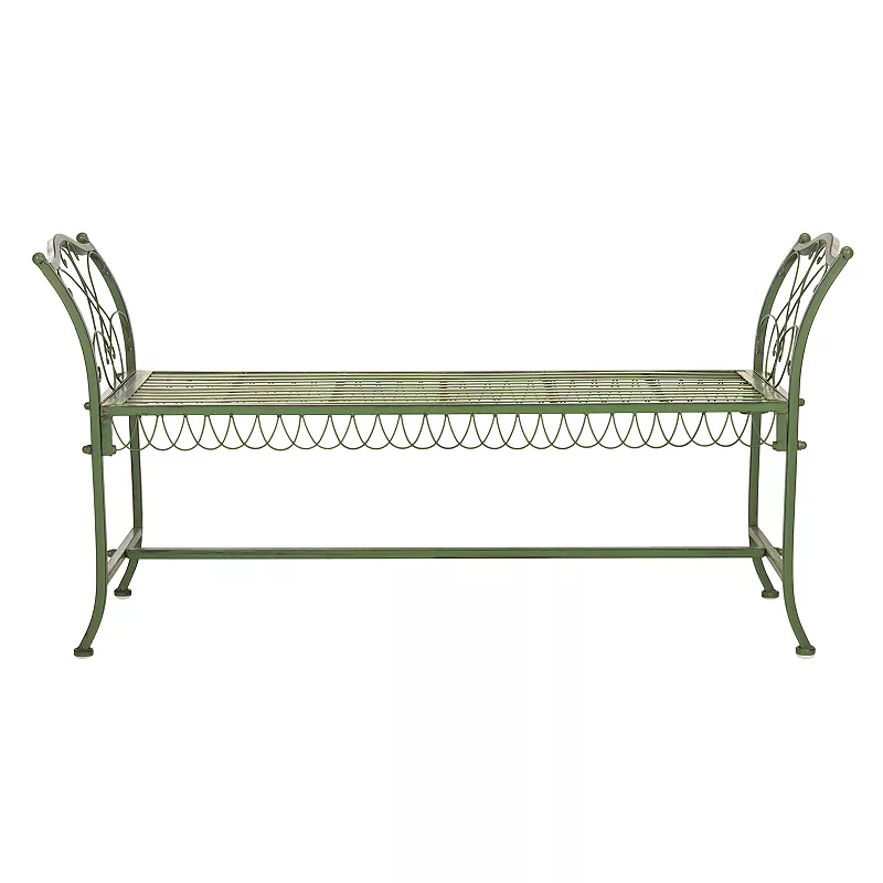 Safavieh Elegant Green Indoor / Outdoor Bench