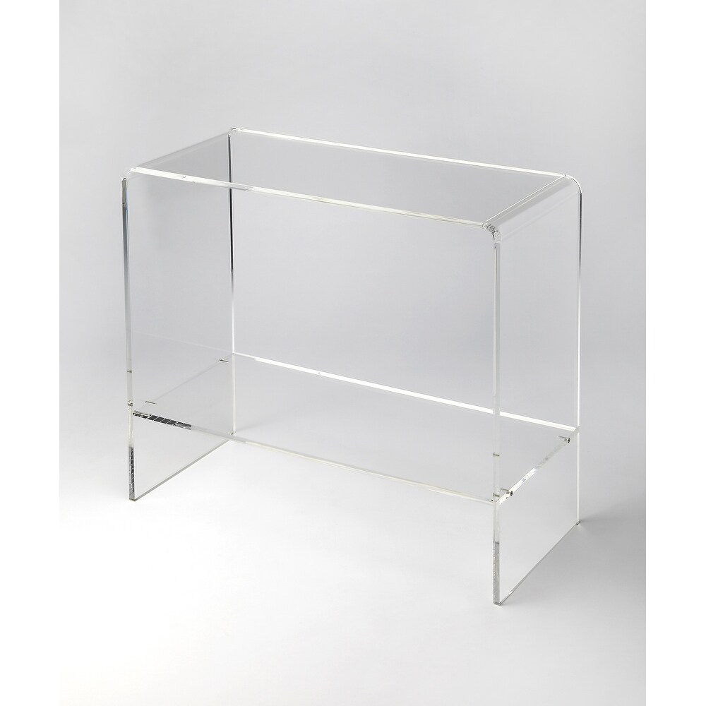 Handmade Crystal Clear Acrylic Console Table (Taiwan)