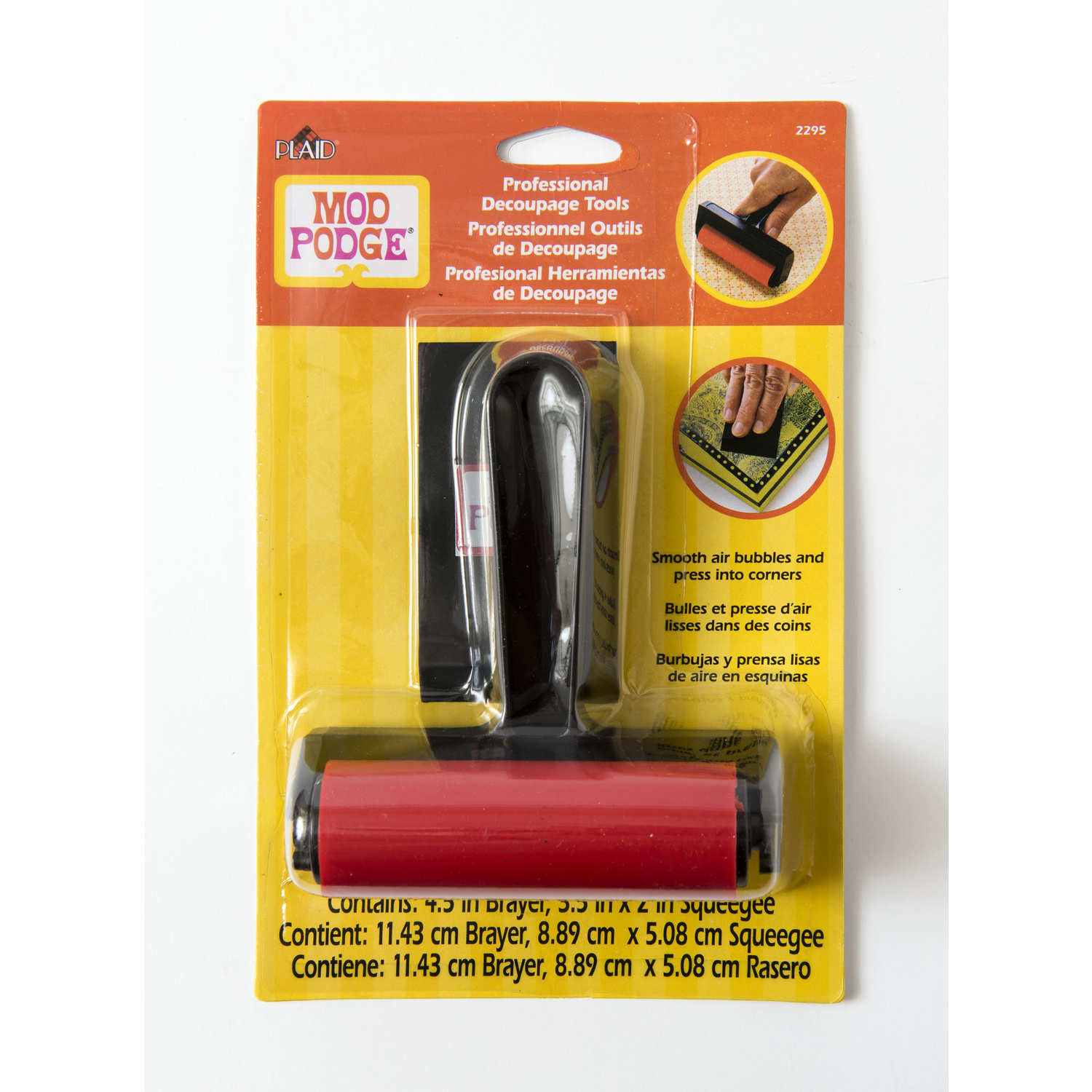 Plaid Mod Podge Black/Red Plastic Decoupage Tool Set