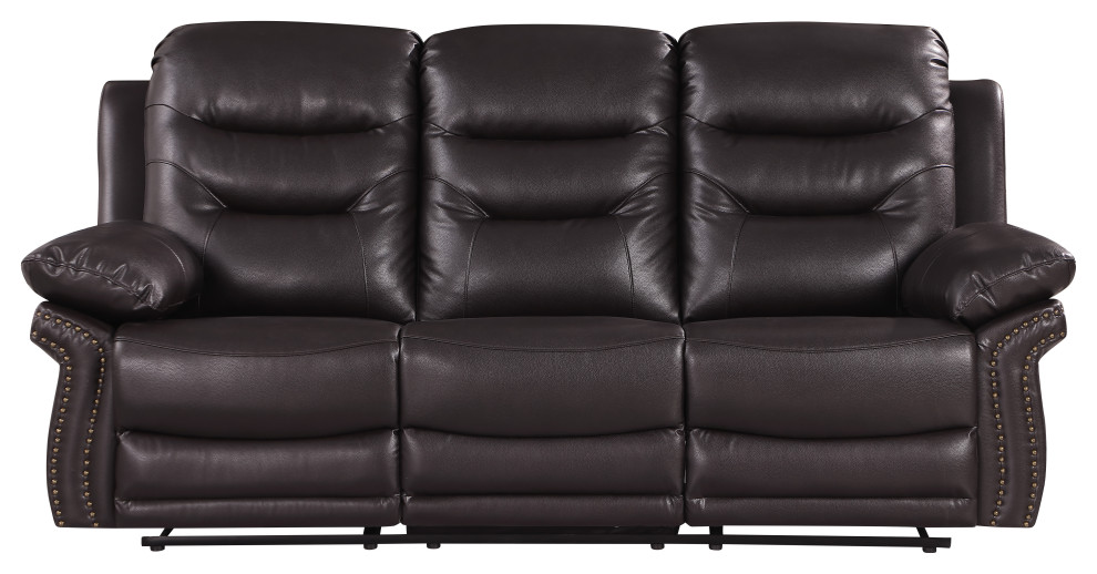 Anders Leather Air Match Recliner Collection  Sofa   Transitional   Sofas   by Luxuriant Furniture  Houzz