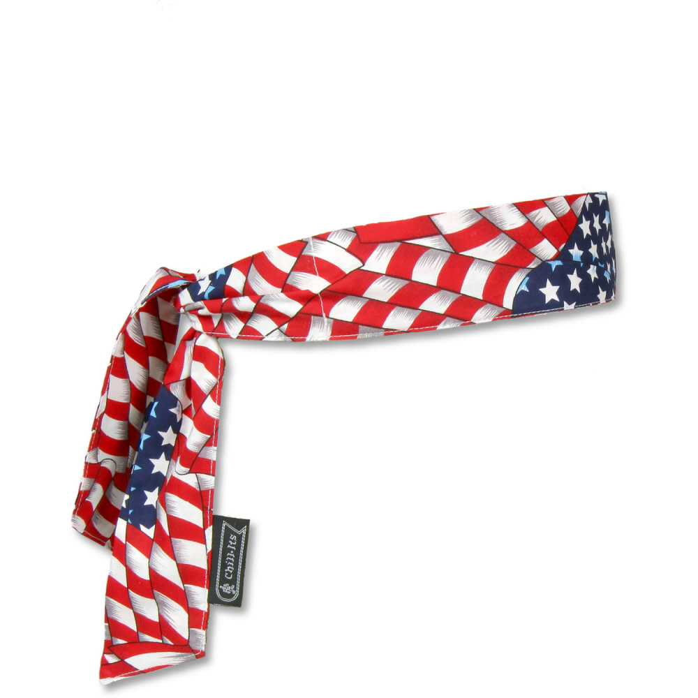 Stars and Stripes Tie Chill-It Bandana ;