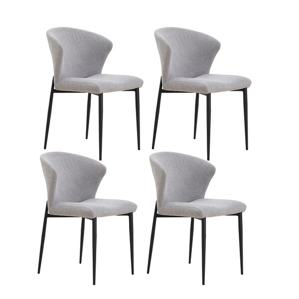 Williamspace Modern Fabric Upholstered Dining Chairs Set of 2/4