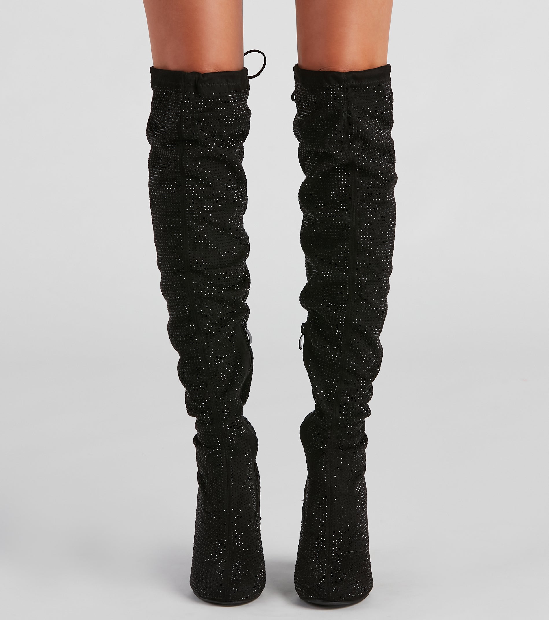 Be Dazzled Rhine Over The Knee Boots