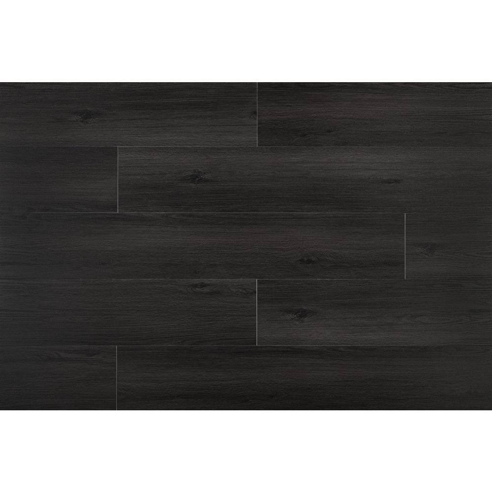 Dekorman Madison Noble Black Oak 28 MIL x 9 in. W x 60 in. L Click Lock Waterproof Luxury Vinyl Plank Flooring (22.4 sqftcase) DKMXL802