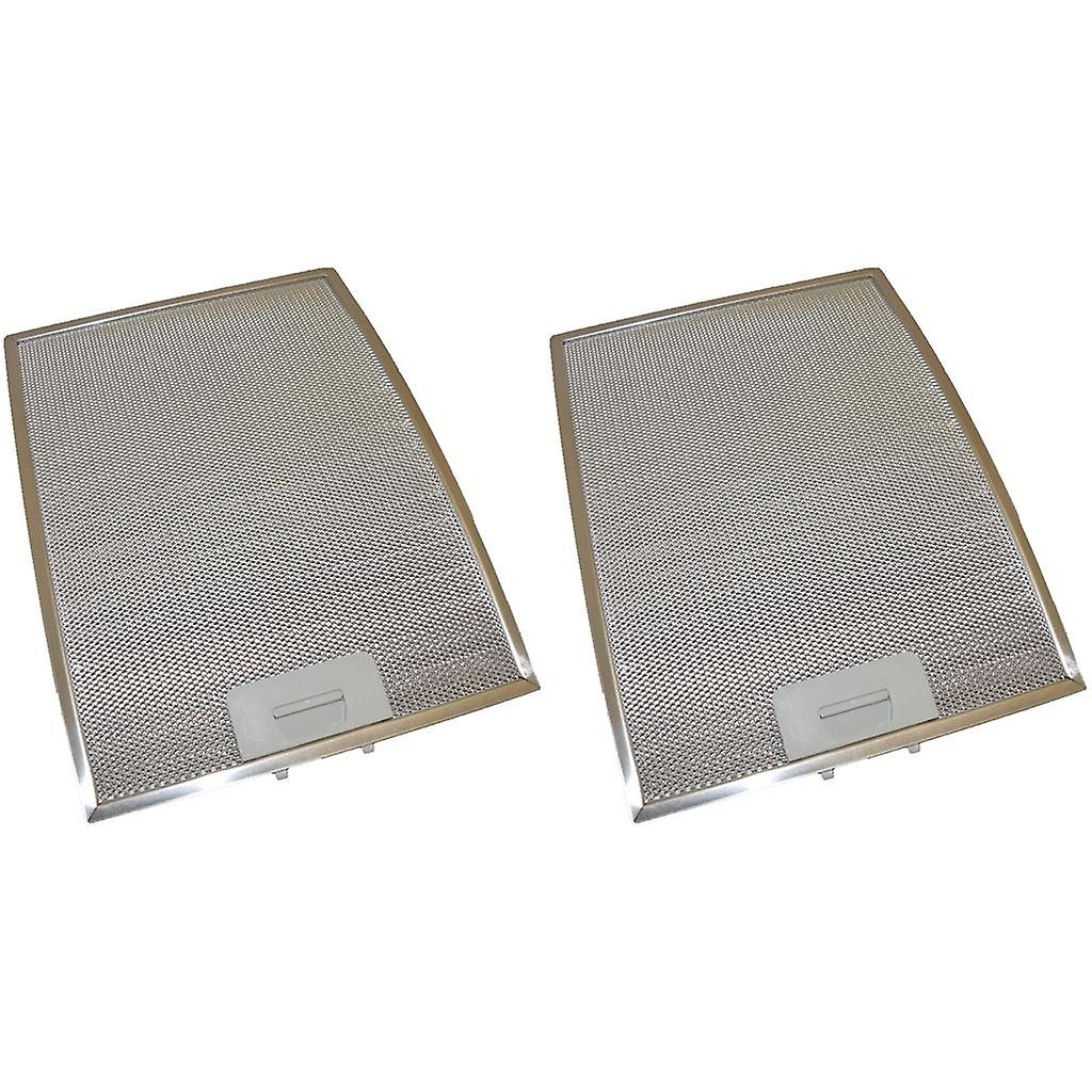 2 x Universal Cooker Hood Metal Grease Filter 280mm x 370mm