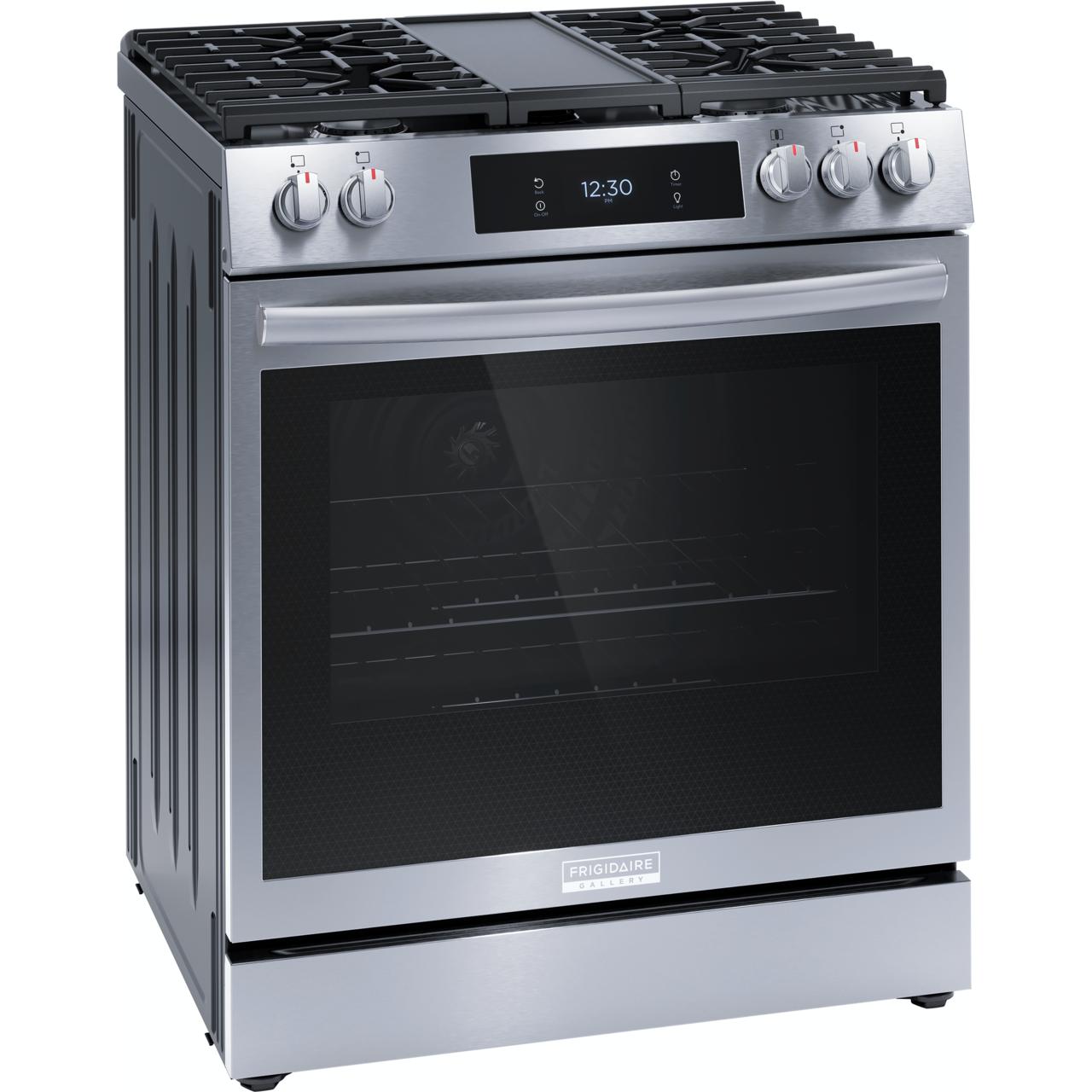 Frigidaire Gallery 30-inch Gas Range with Convection Technology GCFG3060BF