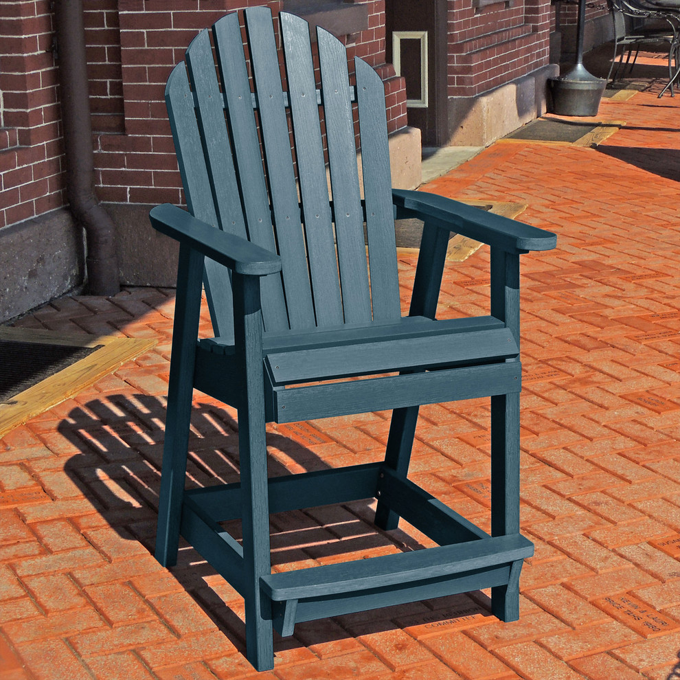 Sequoia Muskoka Adirondack Deck Dining Chair  Counter Height   Contemporary   Outdoor Bar Stools And Counter Stools   by highwood  Houzz