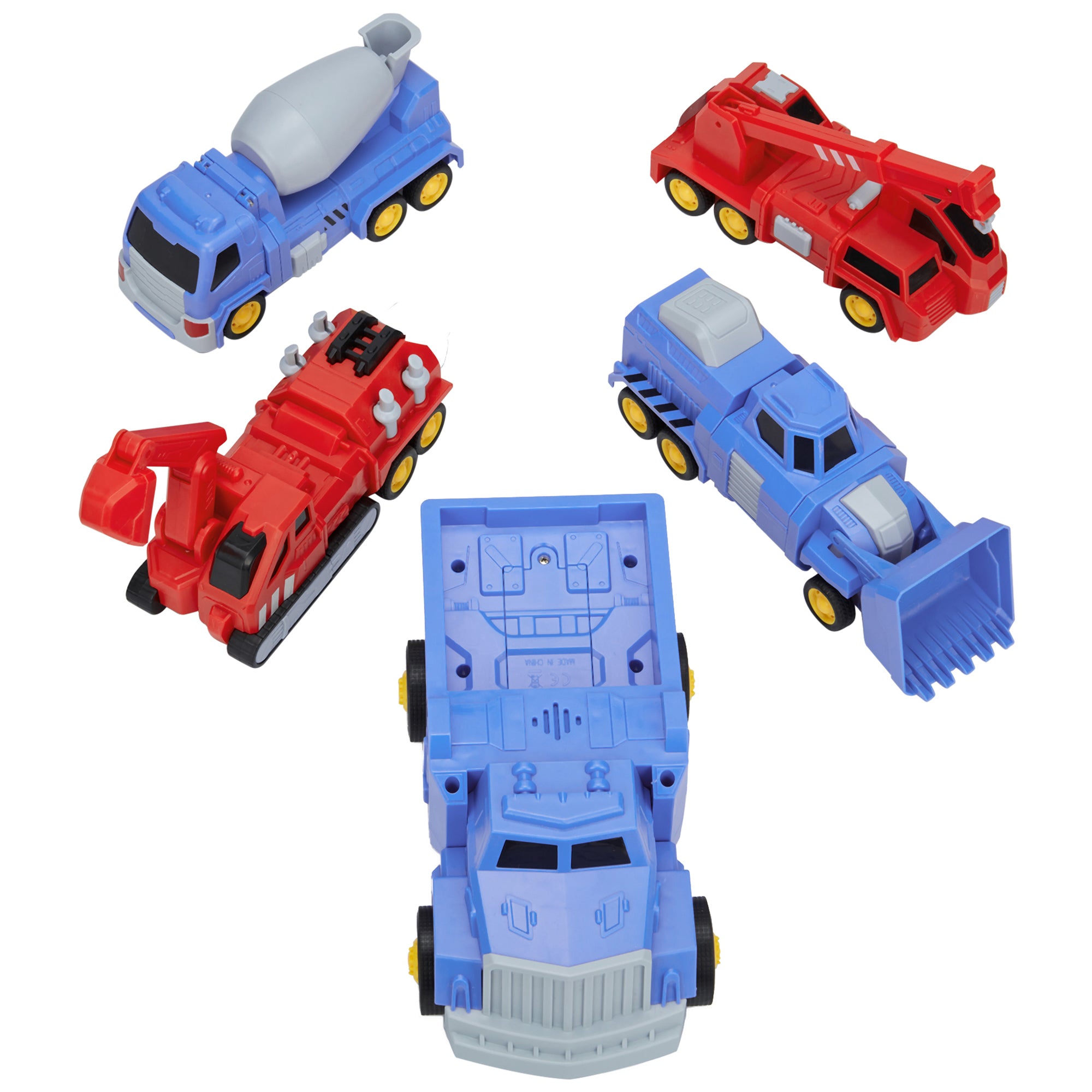 Transformer Toys for 3 4 5 6 Years Old Boys and Girls Gifts Transformers Kingdom Robot Truck Toys，Construction Assemble Toy