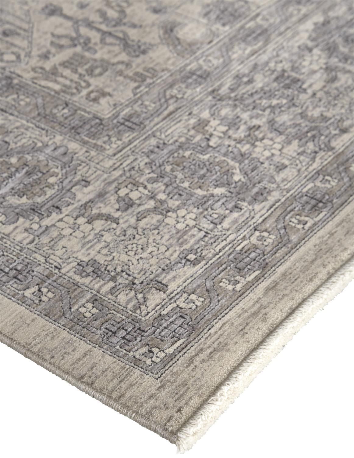 Gilford Beige and Gray Rug by BD Fine