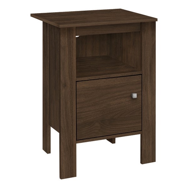 Accent Table， Side， End， Nightstand， Lamp， Storage， Living Room， Bedroom， Laminate， Transitional - 17.25