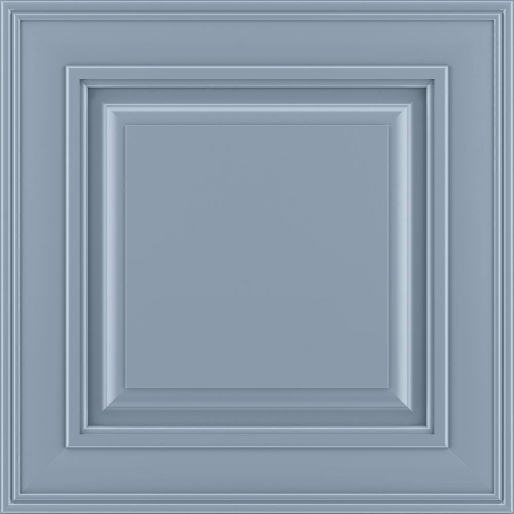 American Woodmark Savannah 14-916 in. W x 14-12 in. D x 34 in. H Cabinet Door Sample in Painted Mist 98179