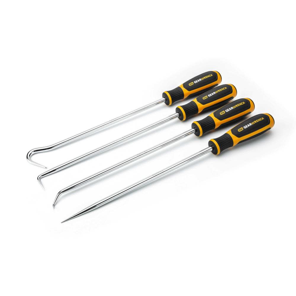 GEARWRENCH 4 Pc Heavy-Duty Long Hook and Pick Set 84020H from GEARWRENCH