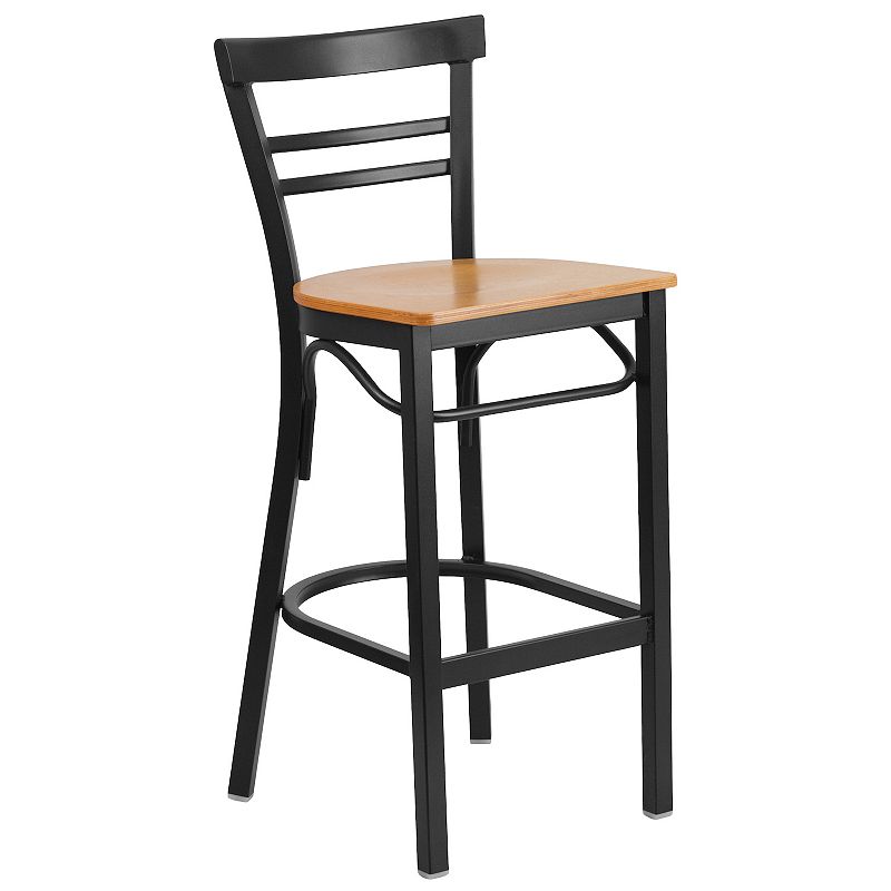 Flash Furniture HERCULES Series Ladder Back Bar Stool