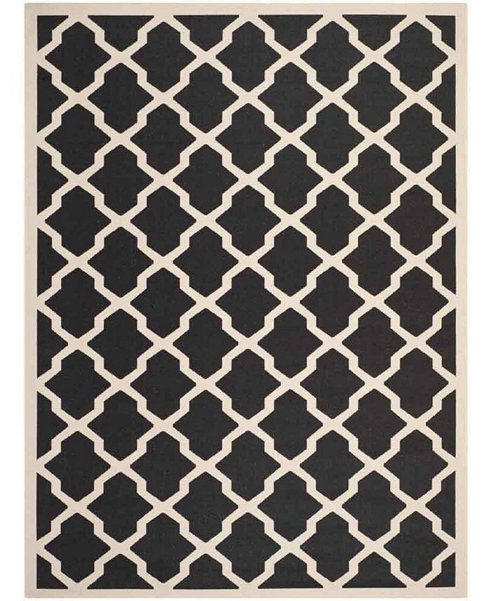 Safavieh Courtyard CY6903 Black and Beige 9' x 12' Sisal Weave Outdoor Area Rug