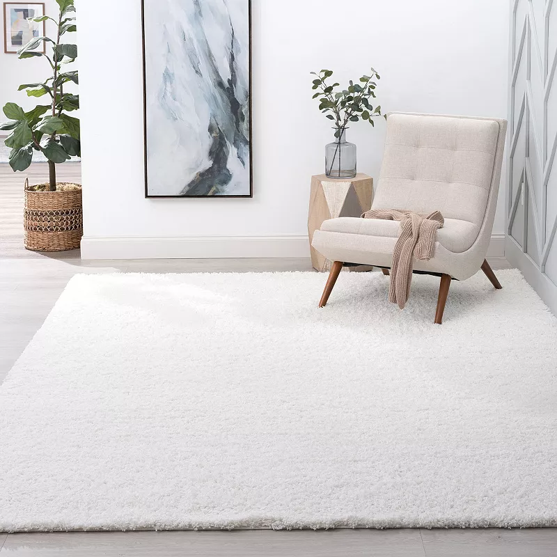 KHL Rugs Alana Transitional Solid Shag Area Rug